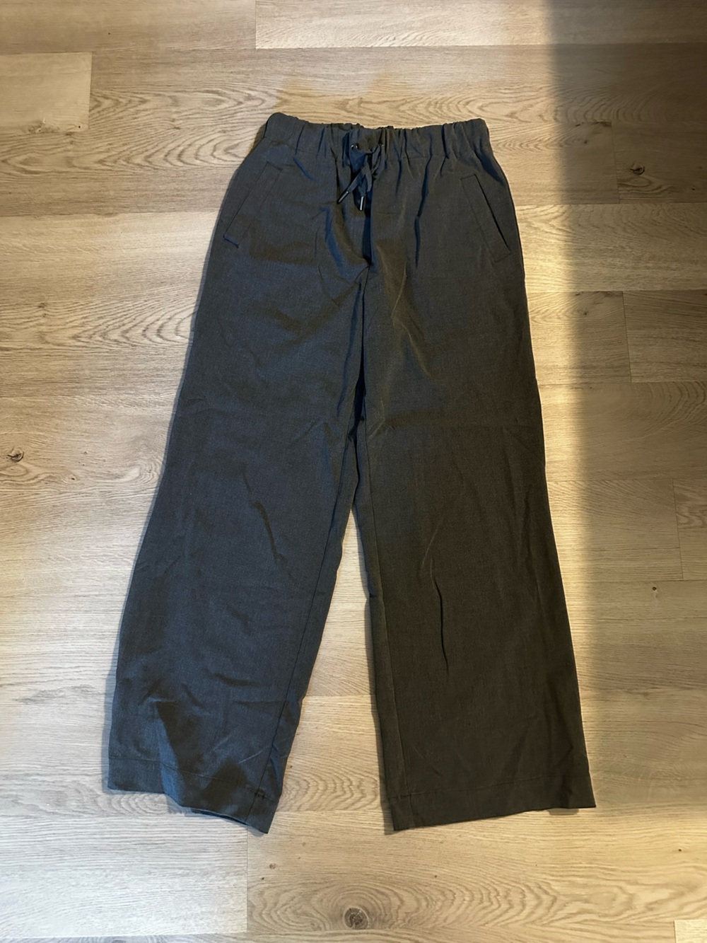 Rachel Zoe Charcoal Drawstring Dress Pants